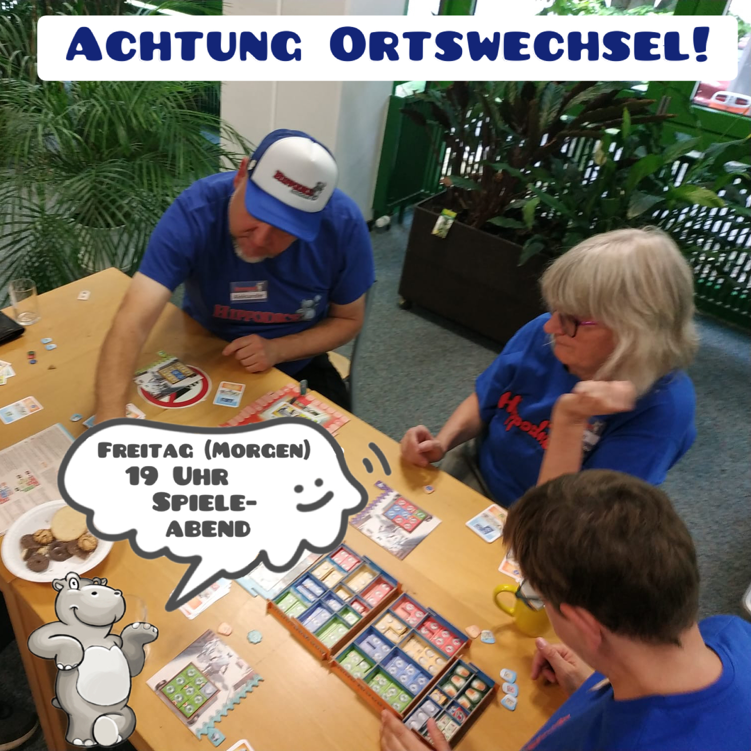 Achtung Ortswechsel Spieleabend 09.08.