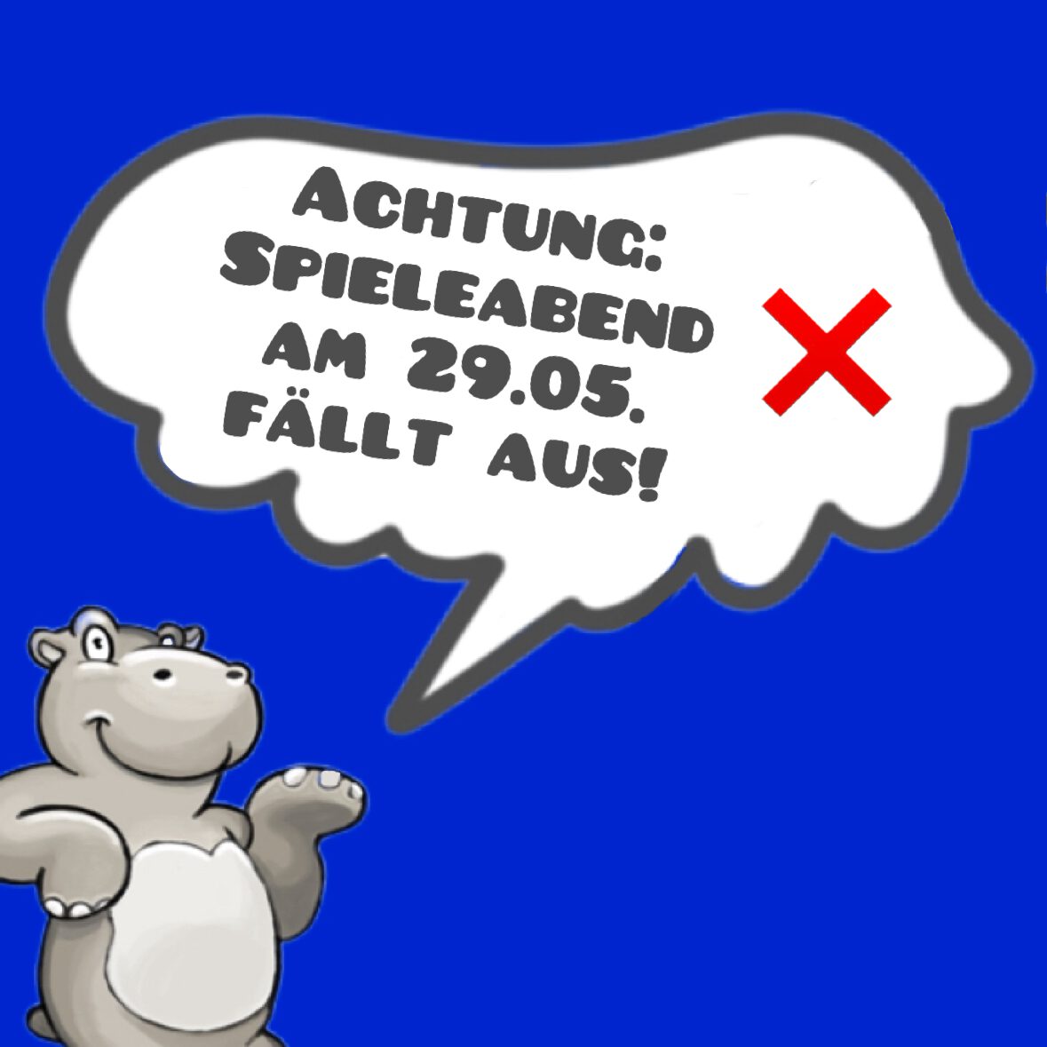 Spieleabend 29.05. fällt aus