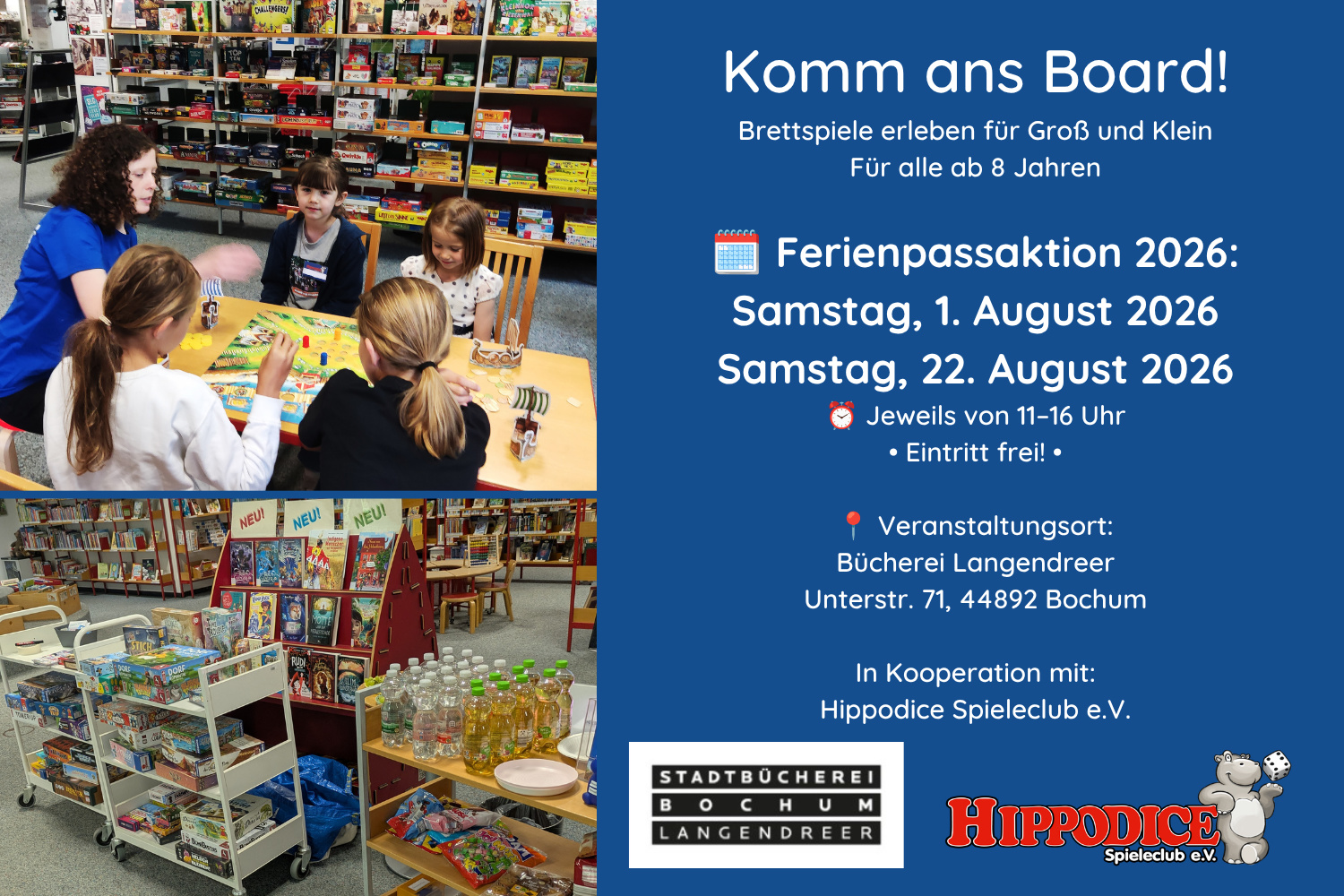 Ferienpass-Aktion in der Bücherei Langendreer